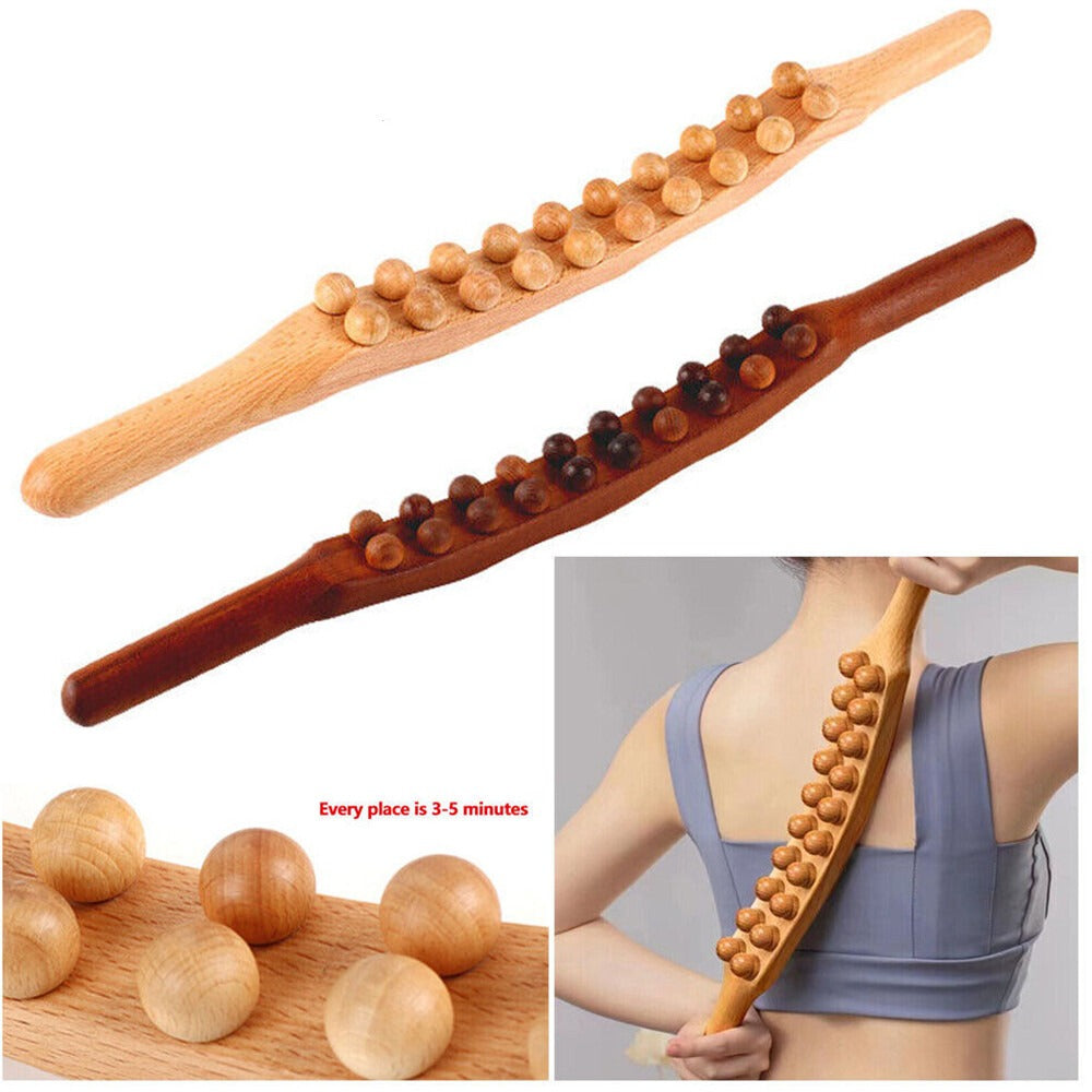 WWDE™ Wooden Multifunction Massage Stick